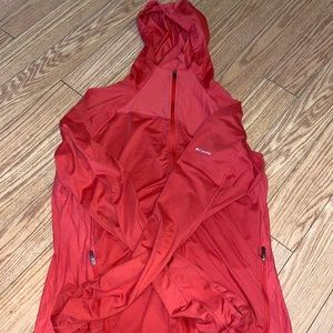columbia pink zip up with hood